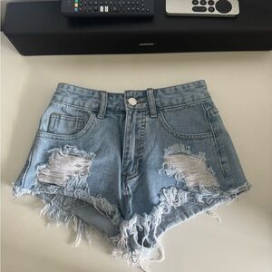 Shein Distressed Denim Women Shorts